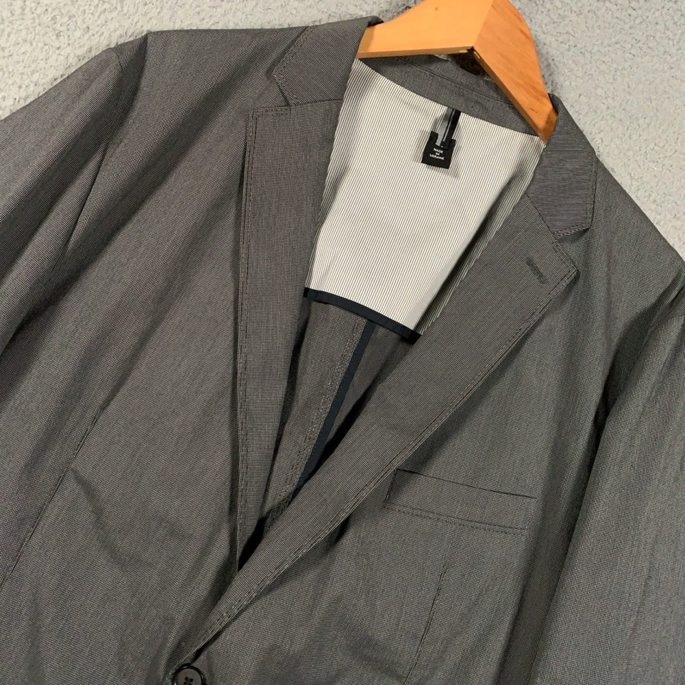 Hugo Boss Blazer Sport Coat Men's 46R Grey Morell Regular Fit Stretch Jacket